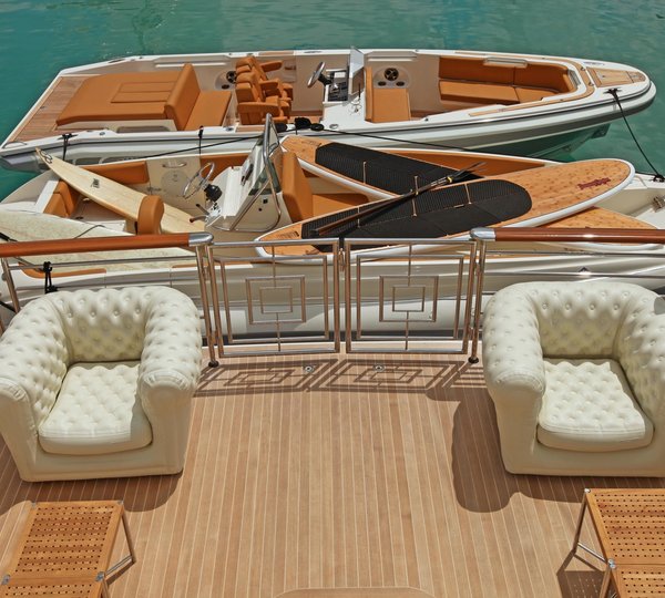 Ship's Tenders Alongside Aboard Yacht CARPE DIEM