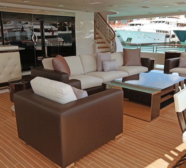 Premier Aft Deck On Board Yacht CARPE DIEM