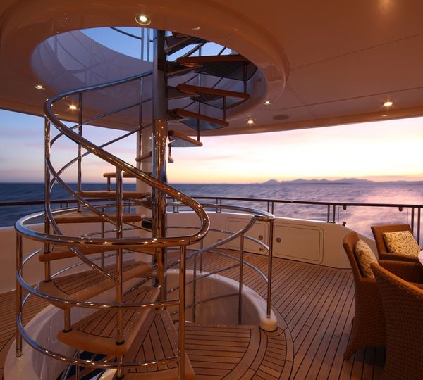 Bridgedeck Deck Aft Aboard Yacht HUNTRESS