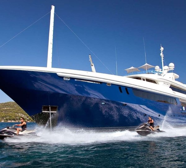 Jetski Skiing On Board Yacht MARY-JEAN II