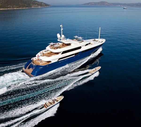 Ship's Tenders Alongside Aboard Yacht MARY-JEAN II