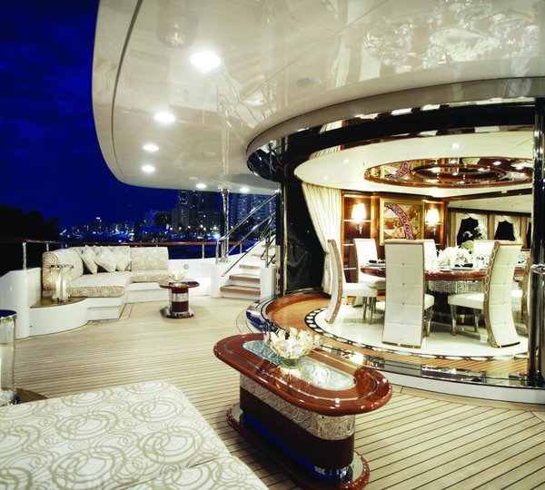 Top Saloon Deck On Board Yacht DIAMONDS ARE FOREVER