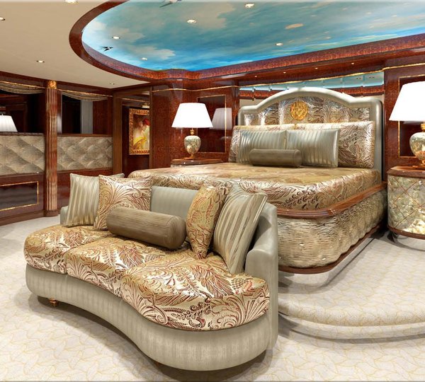 Main Master Cabin On Yacht DIAMONDS ARE FOREVER