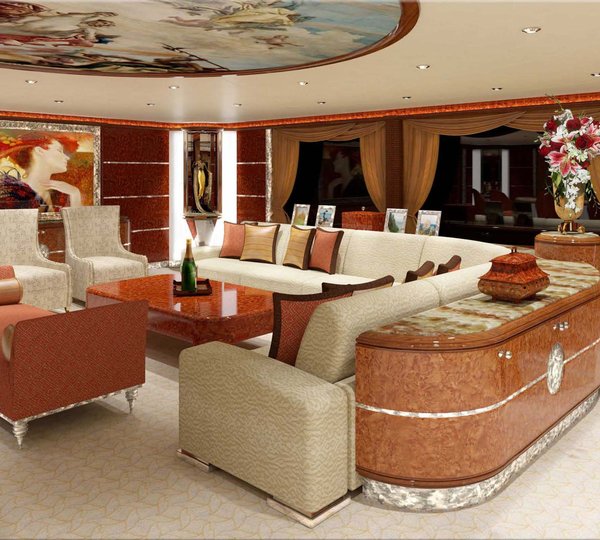Lounging On Board Yacht DIAMONDS ARE FOREVER