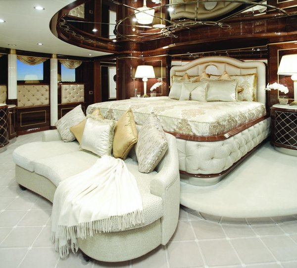 Main Master Cabin Aboard Yacht DIAMONDS ARE FOREVER