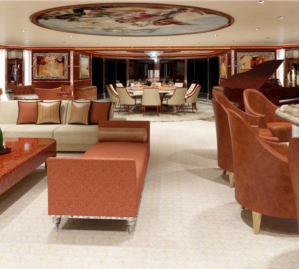 Lounge Aboard Yacht DIAMONDS ARE FOREVER