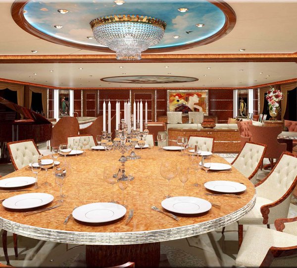 Formal Eating/dining On Board Yacht DIAMONDS ARE FOREVER