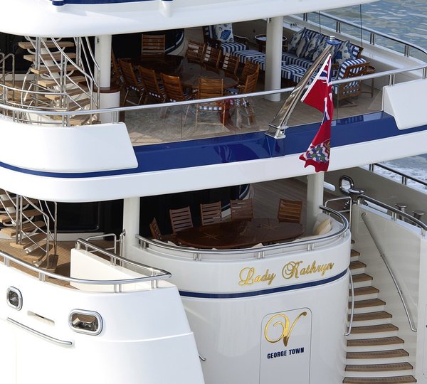 Aft Aboard Yacht LADY KATHRYN V