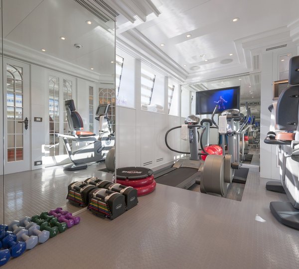 Gymnasium On Board Yacht LADY KATHRYN V