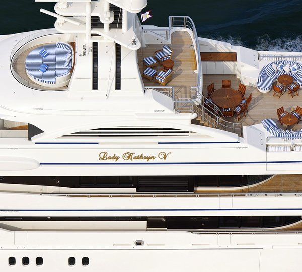 Above: Yacht LADY KATHRYN V's Cruising Captured