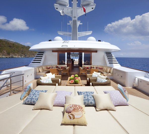 Sun Deck Aft Aboard Yacht LADY BRITT