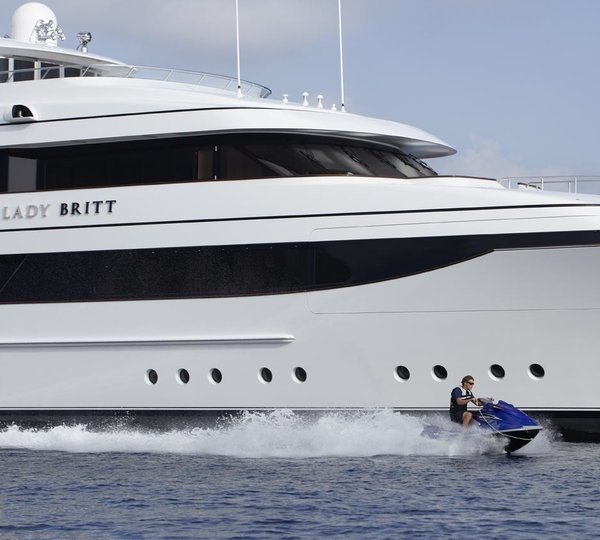 Overview Aspect Including Jetski On Yacht LADY BRITT