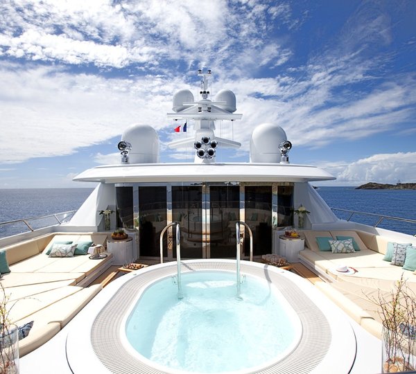 Jacuzzi Pool Aboard Yacht LADY BRITT