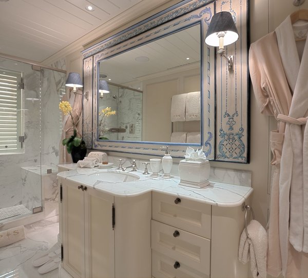 Guest's Bath One On Board Yacht POLAR STAR