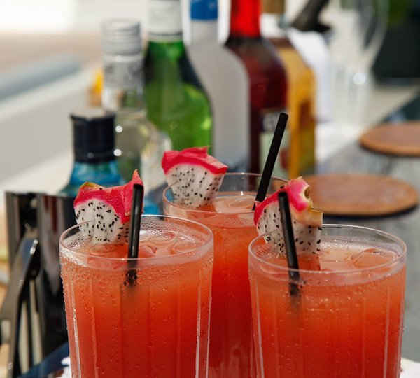 Cocktail Drinks On Yacht POLAR STAR