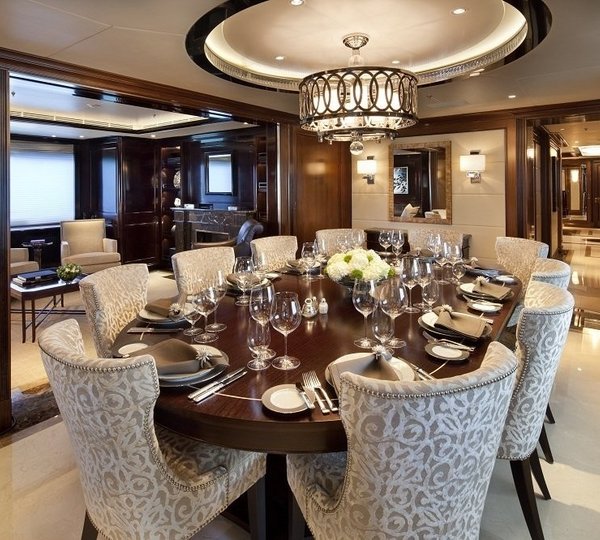 Eating/dining Saloon Aboard Yacht SEANNA