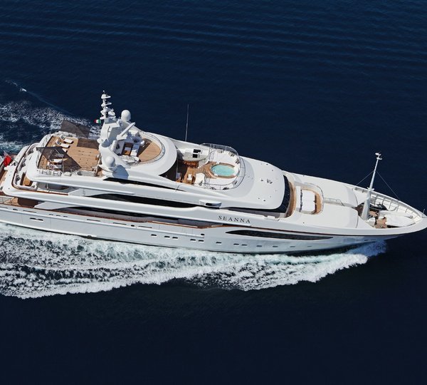 From Above Aspect On Board Yacht SEANNA