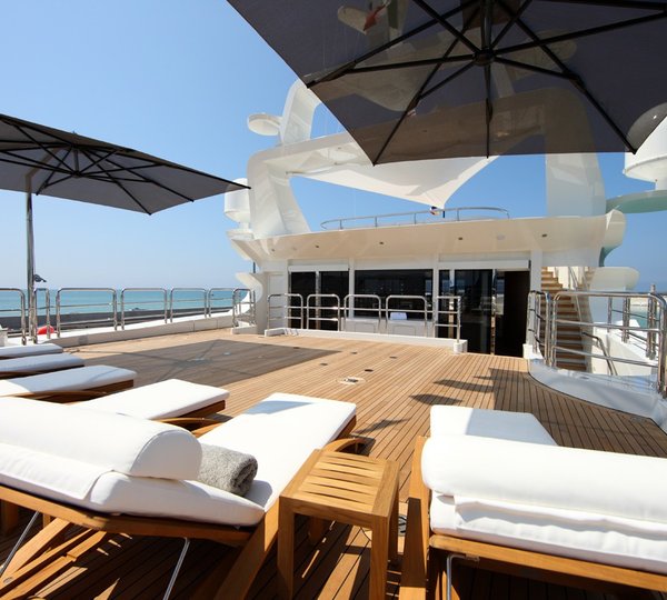 Aft Deck Lounge On Board Yacht SEANNA