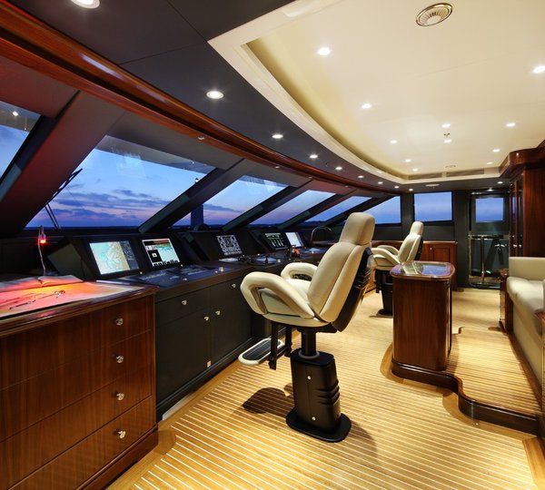 Bridgedeck Aboard Yacht SEANNA