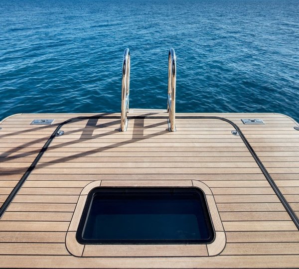 Swimming Landing On Board Yacht VERTIGO