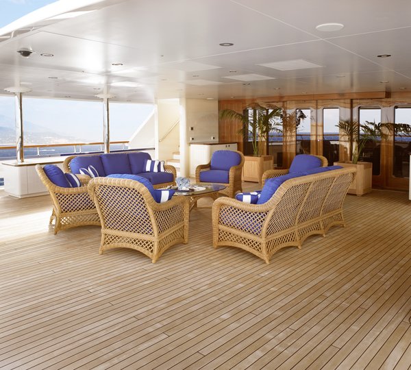 Top Deck On Board Yacht LAUREL