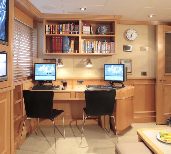 Personal Office Zone On Board Yacht LAUREL