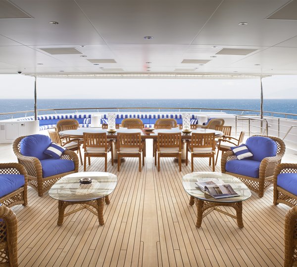 Top Deck Viewing Out On Board Yacht LAUREL