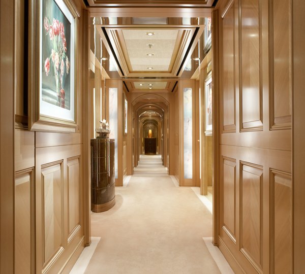 Hallway On Board Yacht LAUREL