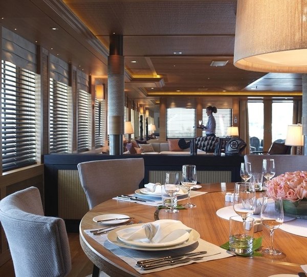 Furniture Set: Yacht NAIA's Inside Eating/dining Captured