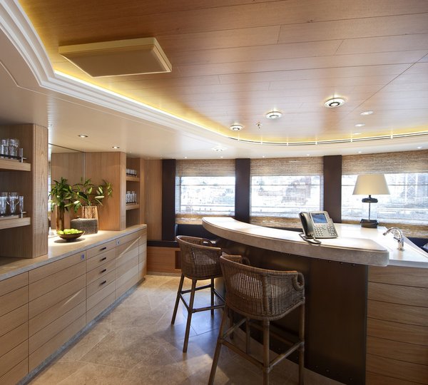 Observance Lounging Drinks Bar On Board Yacht NAIA