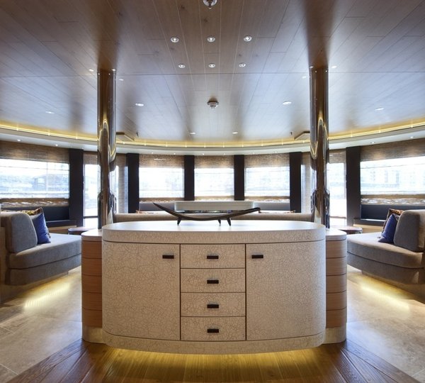 Profile: Yacht NAIA's Observance Lounging Pictured