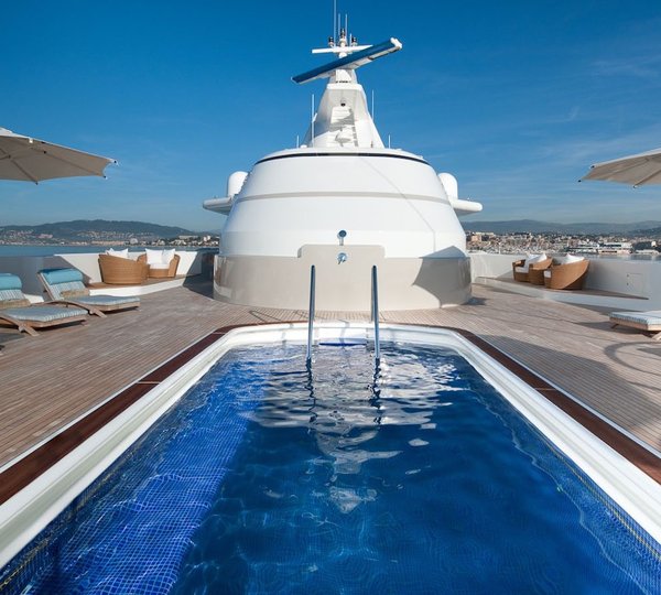 Swimming Pool On Board Yacht BOADICEA