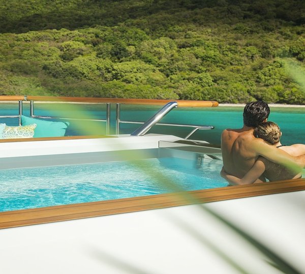 Swim Swimming Pool Aboard Yacht SOLANDGE
