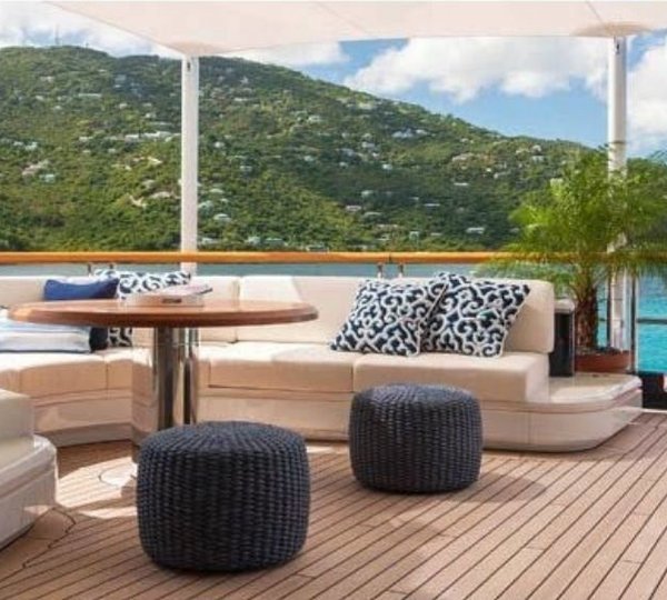 Aft Deck Sitting On Board Yacht SOLANDGE