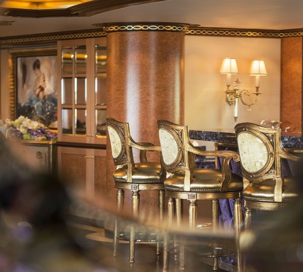 Inside Drinks Bar On Yacht SOLANDGE