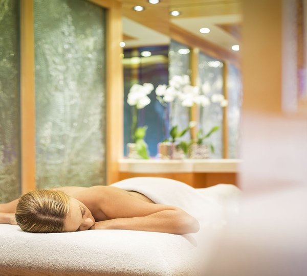 Massage Furniture In The Spa Zone On Board Yacht SOLANDGE