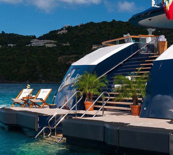 Swimming Landing On Yacht SOLANDGE