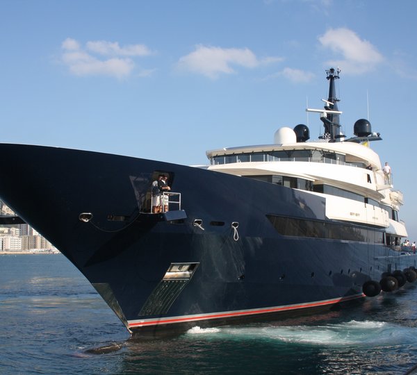 Ship's Bow On Yacht SEVEN SEAS