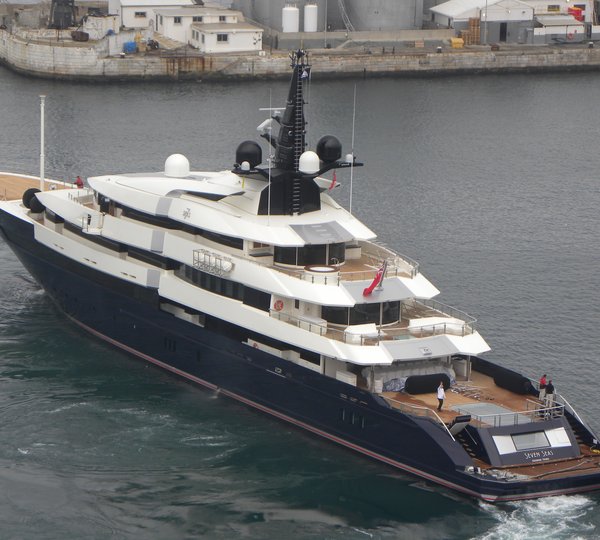 Aft From Above Aspect Aboard Yacht SEVEN SEAS