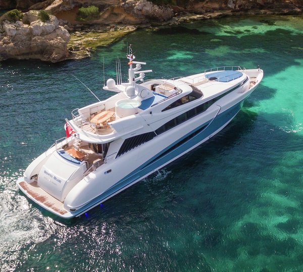 Benita Blue At Anchor - Aerial View