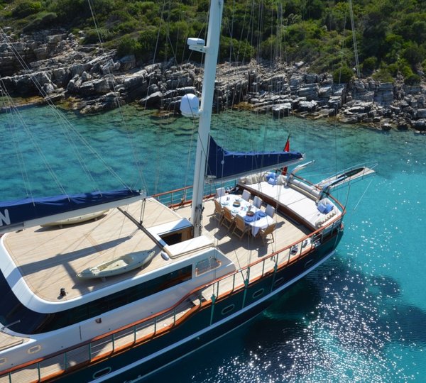 View of the aft deck