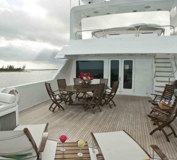 Dining And Sun Loungers On Upper Deck