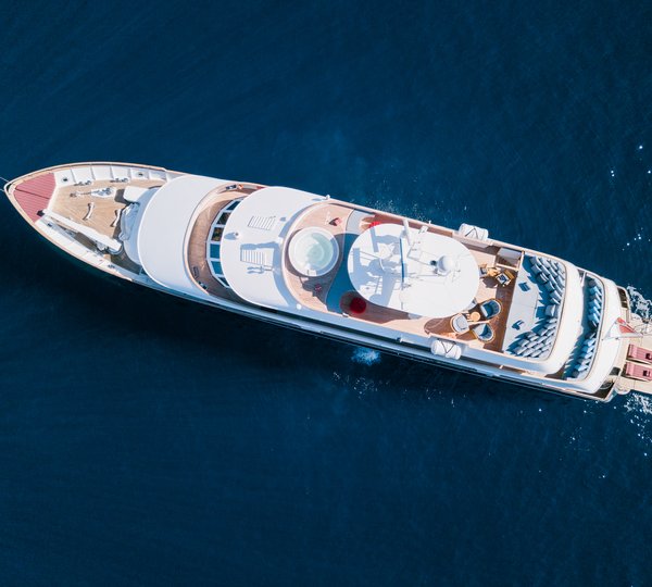 Aerial View Of The Yacht
