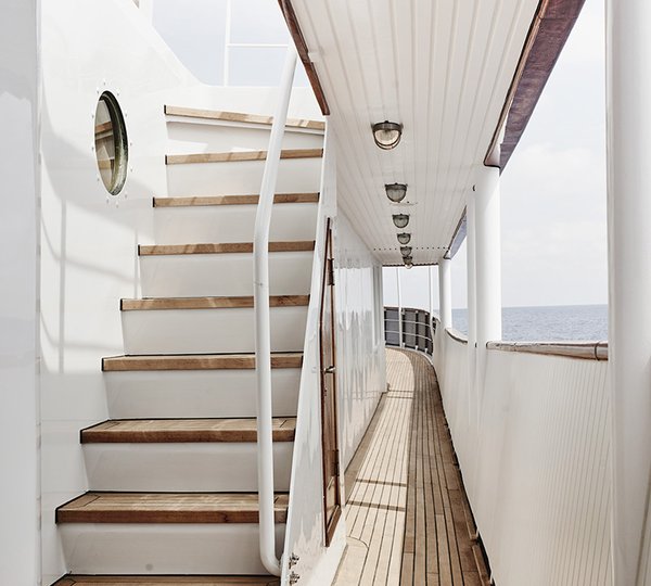 Beautifully Restored Decks On MENORCA Superyacht 
