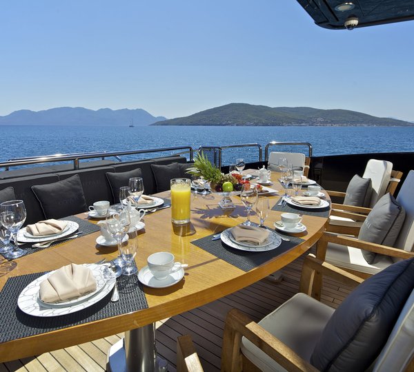 Breakfast Al Fresco On The Aft Deck