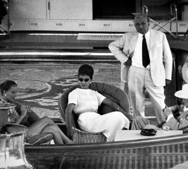 Relaxing aboard - historical imagery