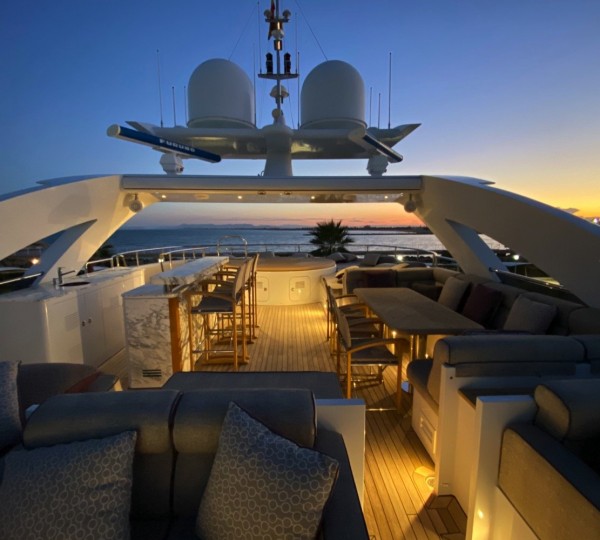 Flybridge Deck At Night