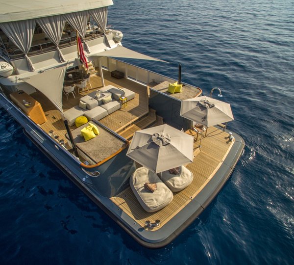 Inace Motor Yacht ZULU - Aft Deck And Swim Platform © Edmiston