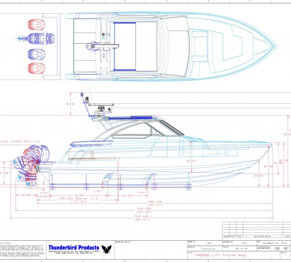 Ocean Club Super Sport 400 TT Hull Layout