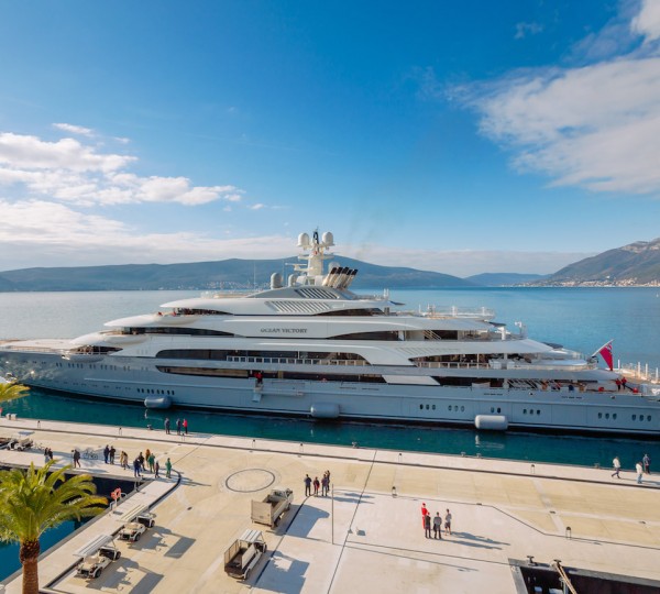 Ocean Victory Mega Yaht At Porto Montenegro